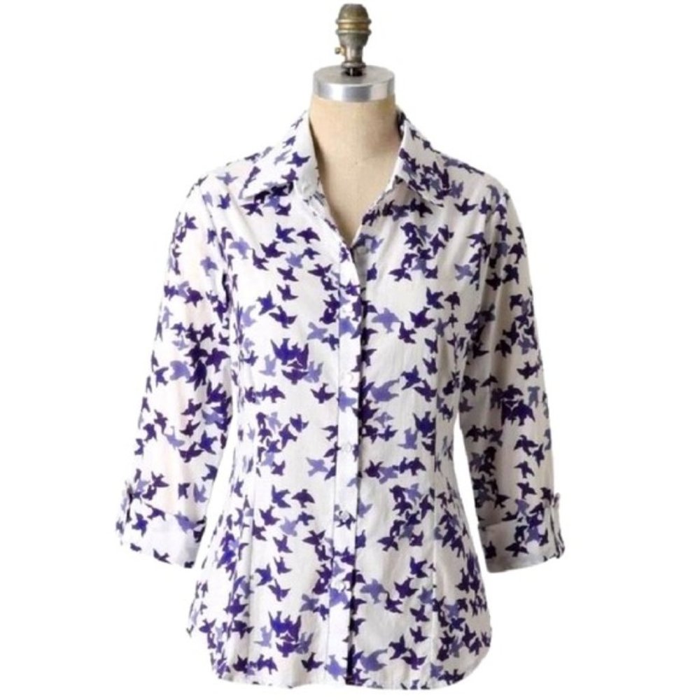 Anthropologie Skybound Button Down Shirt